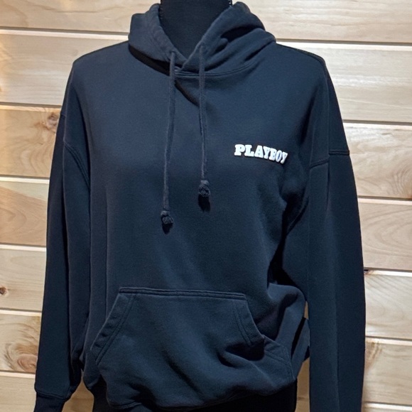 Playboy by Pacsun Black Pullover Hoodie XS - Picture 1 of 8